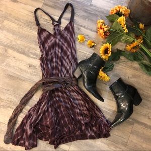 Flowy Purple Tie Dye Dress